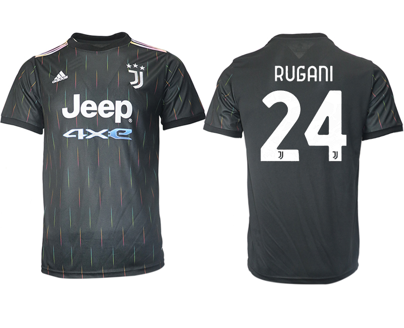Cheap Men 2021-2022 Club Juventus away aaa version black 24 Soccer Jersey